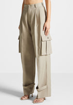 tailored-pleated-cargo-trousers-beige