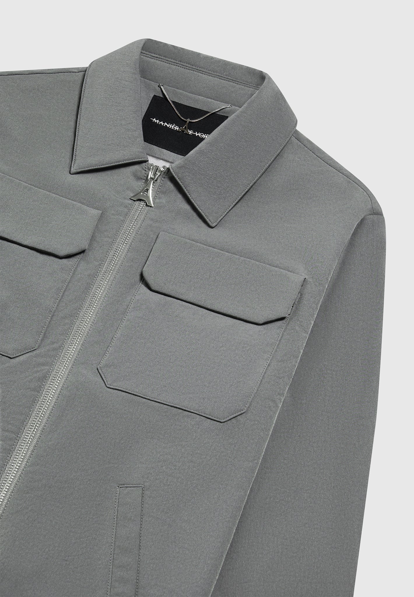 Technical Cargo Jacket - Charcoal Grey