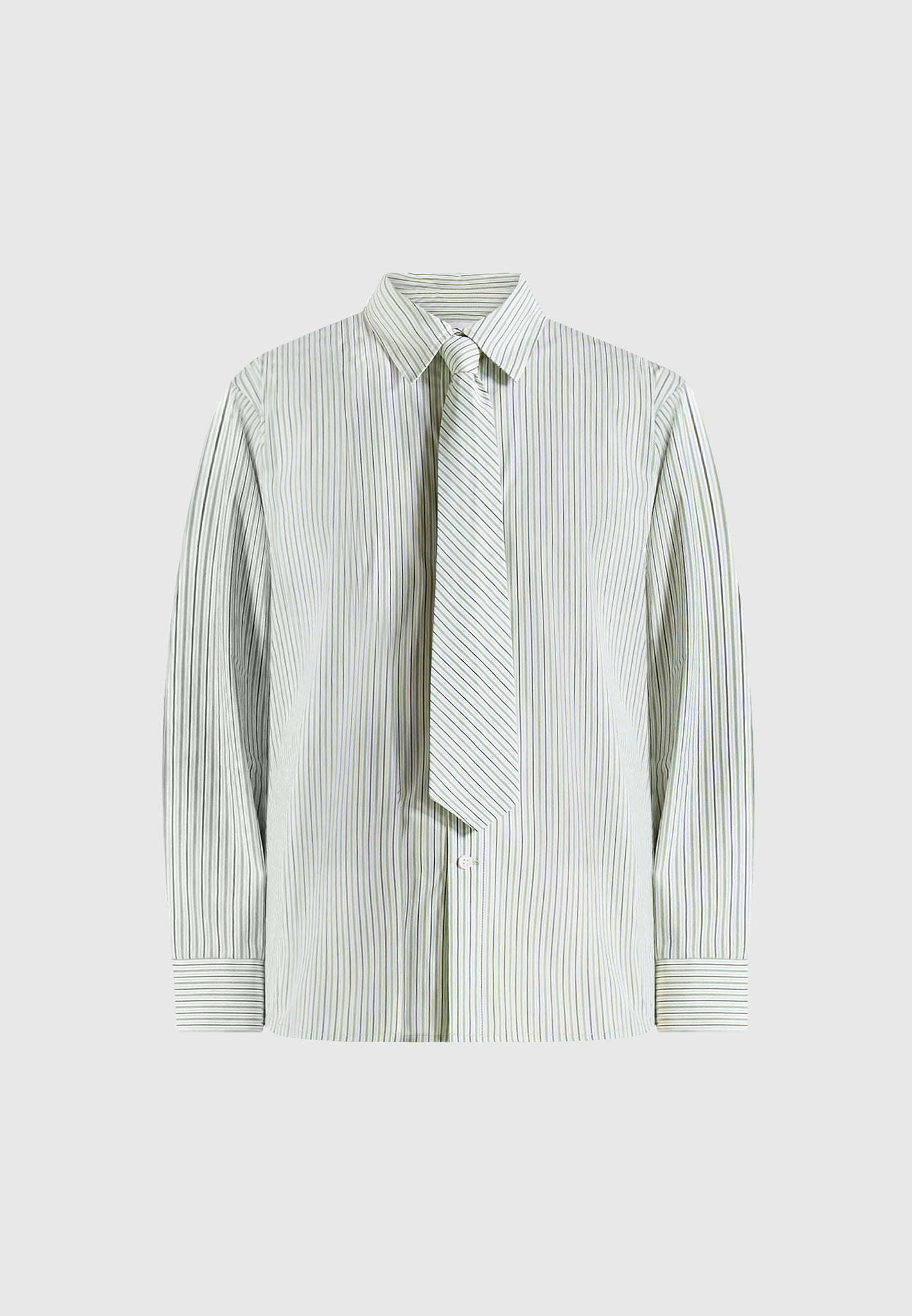 dylan-unisex-pinstripe-long-sleeve-shirt-with-detachable-tie-sage