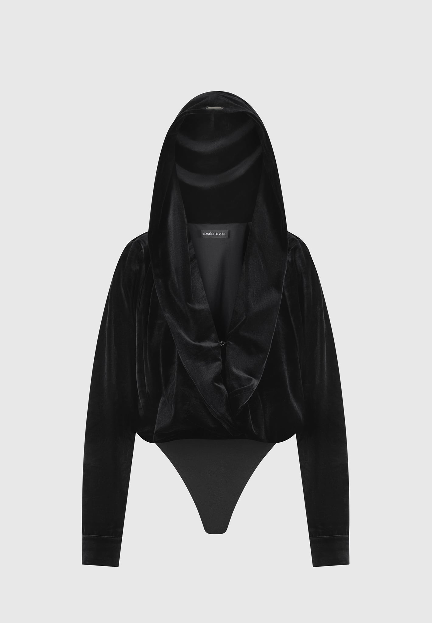 Hooded Cargo Jumpsuit - Black
