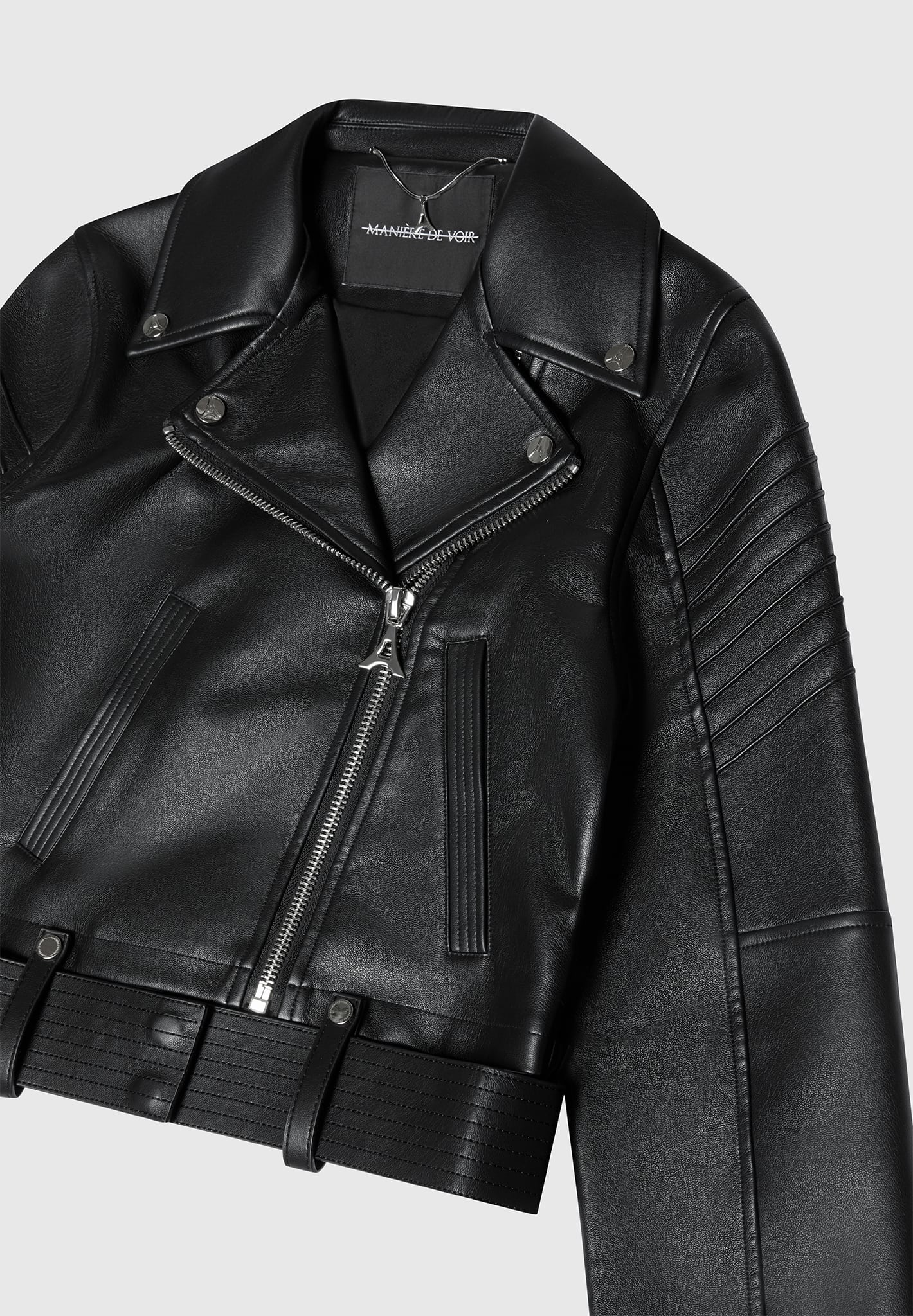 Leather Vegan Black Moto Jacket