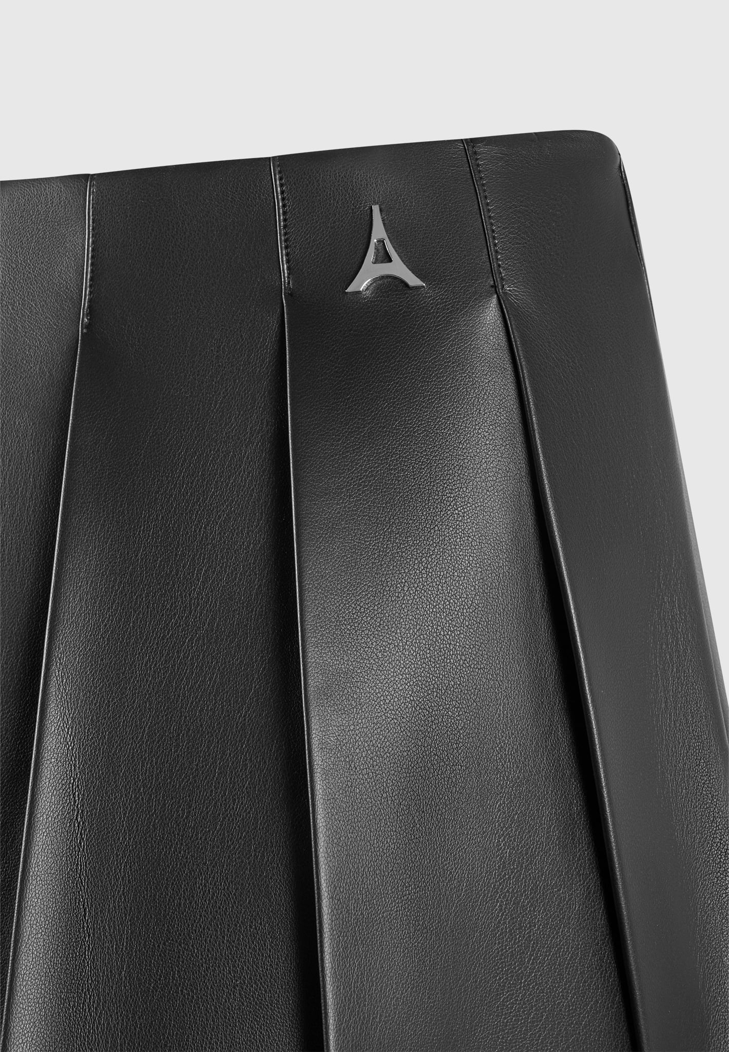 juliette-leather-pleated-skort-black