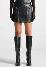 vegan-leather-biker-mini-skirt-black