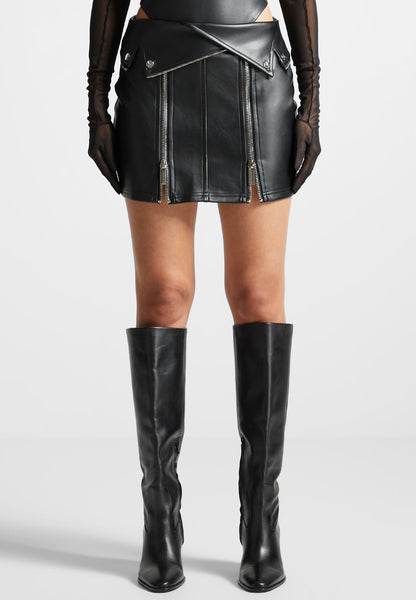 【GRAILZ】LUNAR KNIT BIKER SKIRT [BLACK] 08-20-