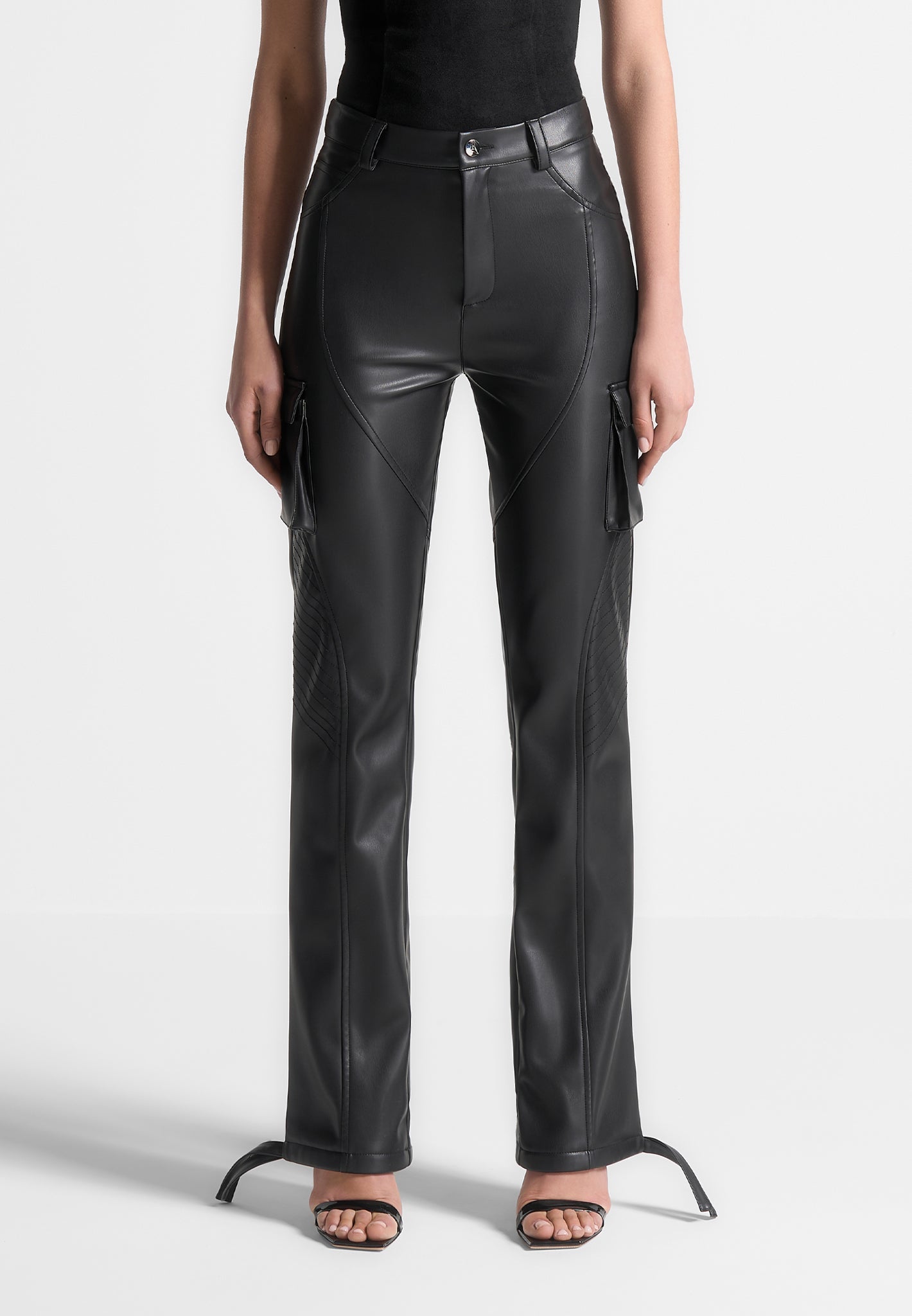 Good American Good Icon Faux Leather Pants – AshleyCole Boutique