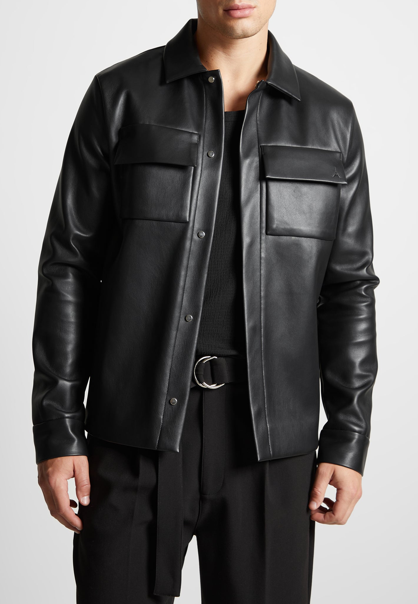 vegan-leather-shirt-jacket-black