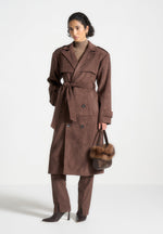 vegan-suede-trench-coat-brown