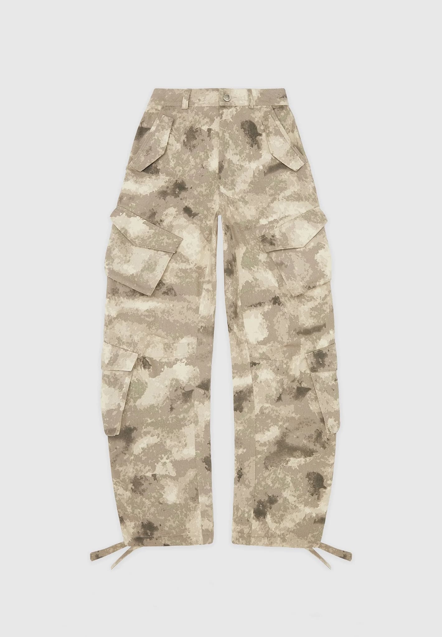 Camouflage Print Tied Detail Cargo Pants High Waist Hip Hop Trousers Pants  Military Army Combat Camouflage Long Pants Hot Capris - AliExpress