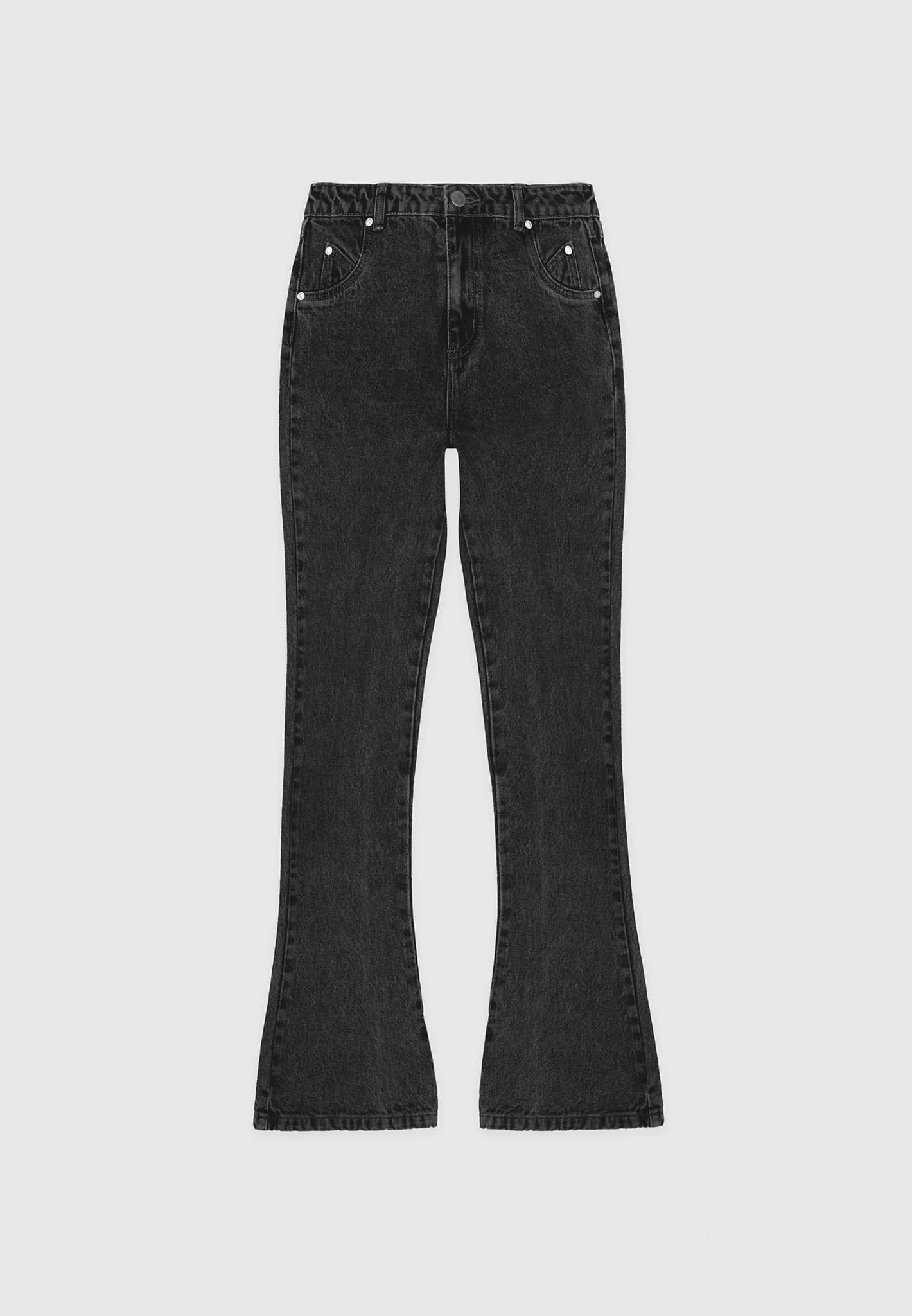 Black flared jeans