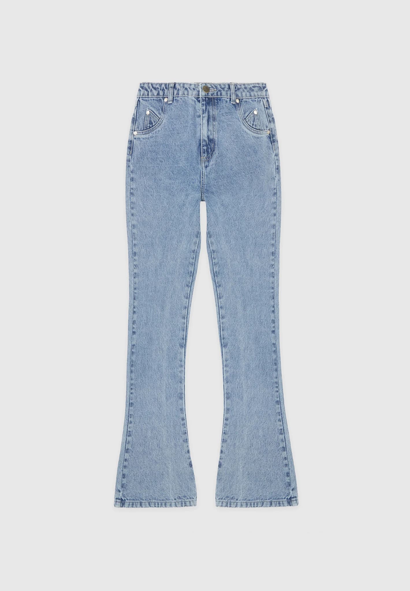 Mid waist flared jeans gray - Mauré