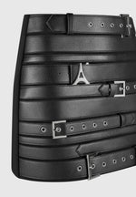 multi-belt-vegan-leather-mini-skirt-black