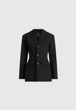 claire-wide-shoulder-cinch-waist-blazer-black