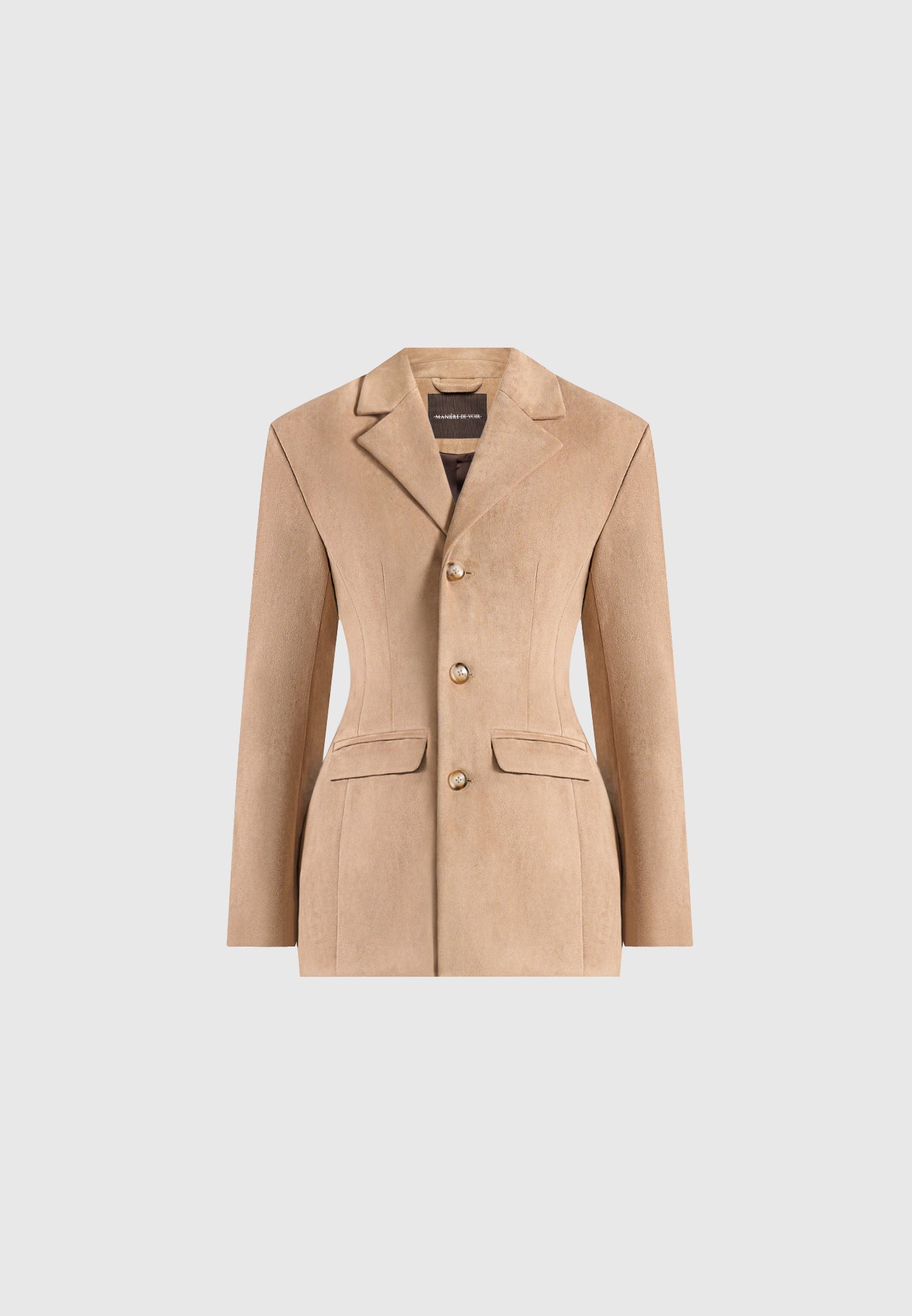 claire-suede-wide-shoulder-cinch-waist-blazer-beige