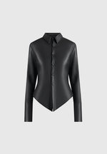 sonia-leather-cinch-shirt-black