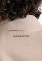 Sonia - Tailored Angled Shirt - Taupe