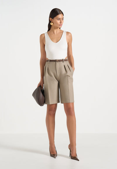 lorette-double-pleat-tailored-shorts-taupe