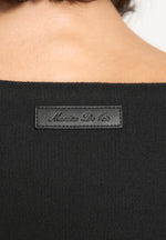 Esme - Belted Knit Maxi Sweater Dress - Black