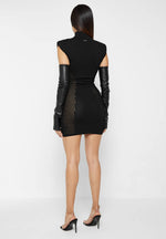 knitted-contour-dress-with-vegan-leather-sleeves-black