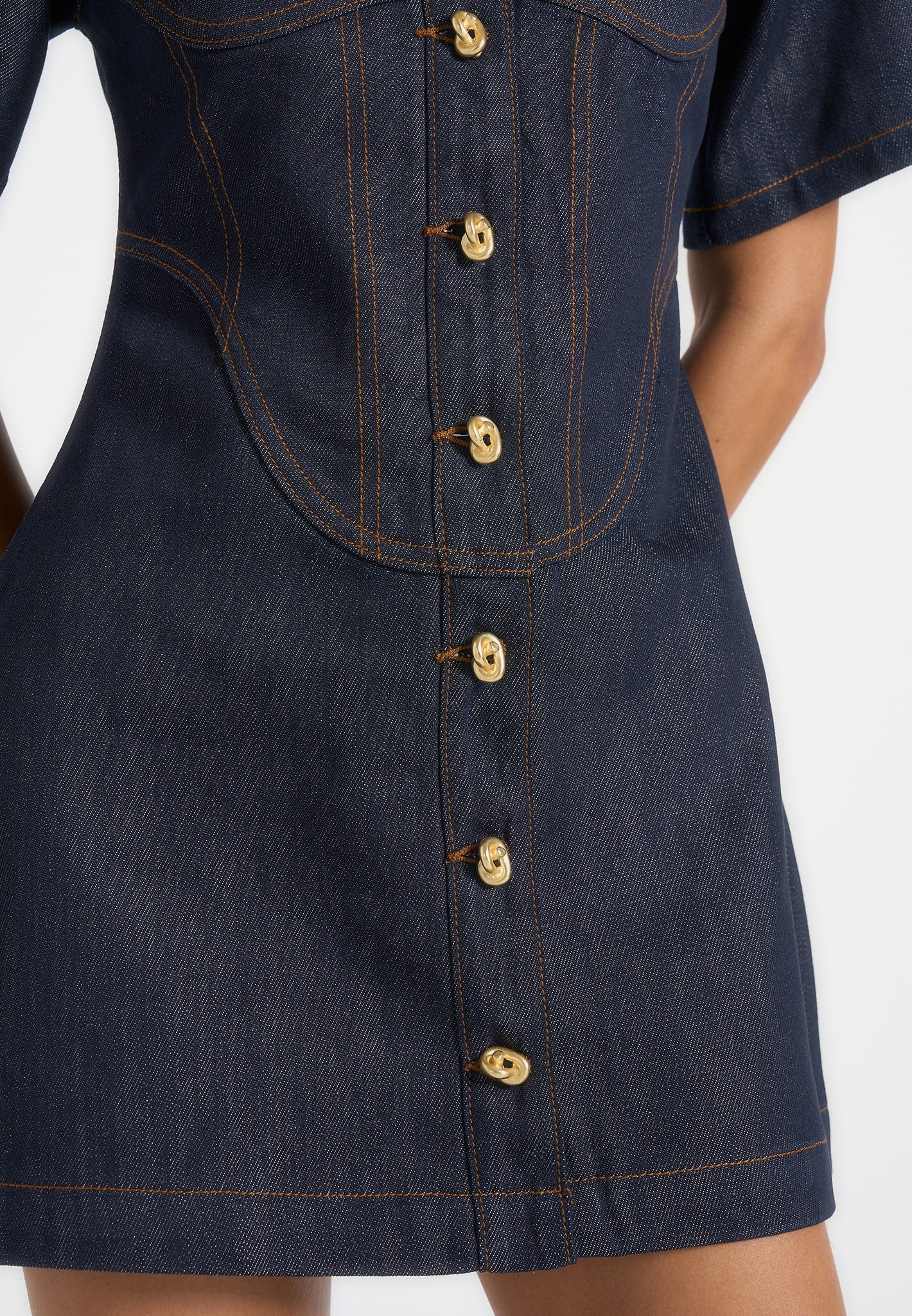 mathilde-corset-contrast-stitch-denim-dress-indigo