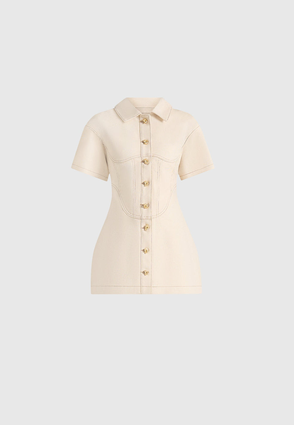 mathilde-denim-corset-contrast-stitch-dress-cream