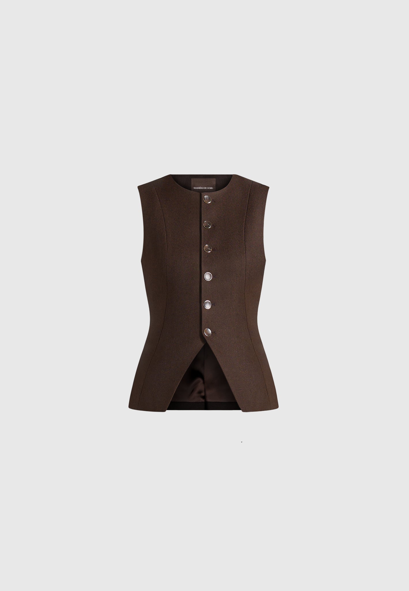 maisie-tailored-crew-neck-cinch-waistcoat-brown
