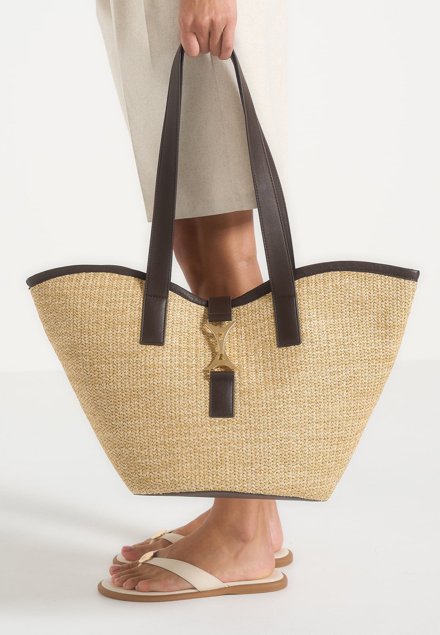 Emera - Raffia Tote Bag - Natural