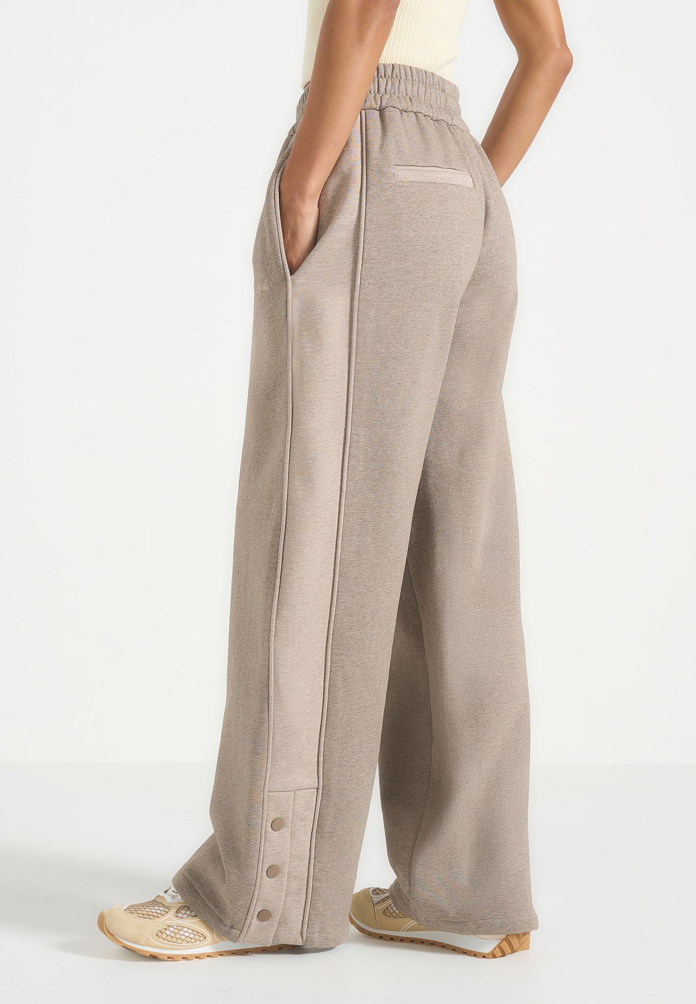 caya-two-tone-wide-leg-popper-joggers-taupe