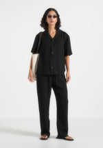 harley-unisex-textured-revere-shirt-black