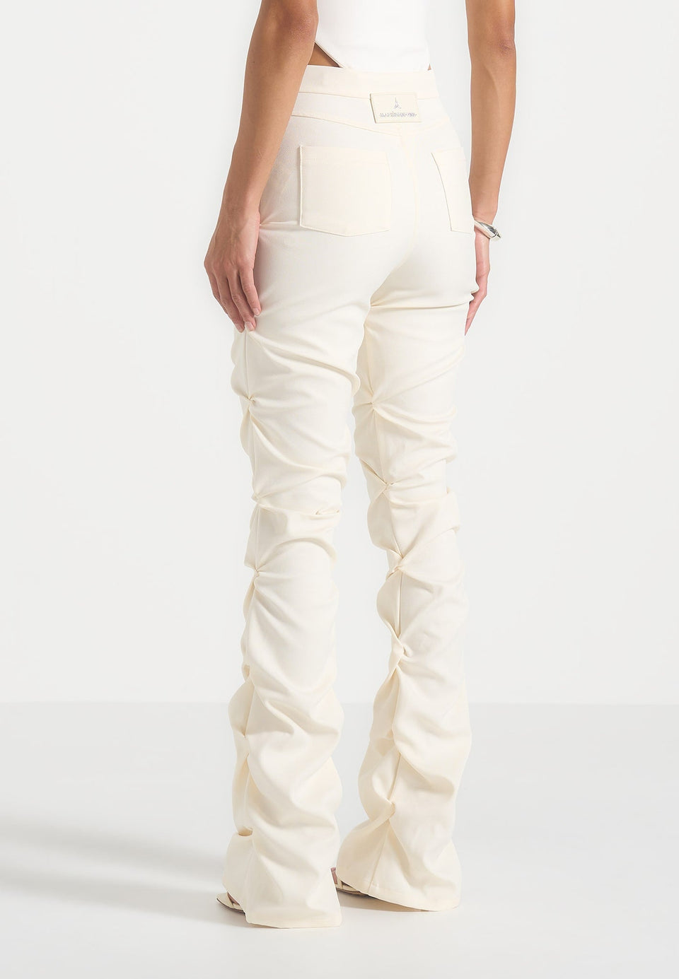 caroline-tacked-twill-fit-and-flare-trousers-white