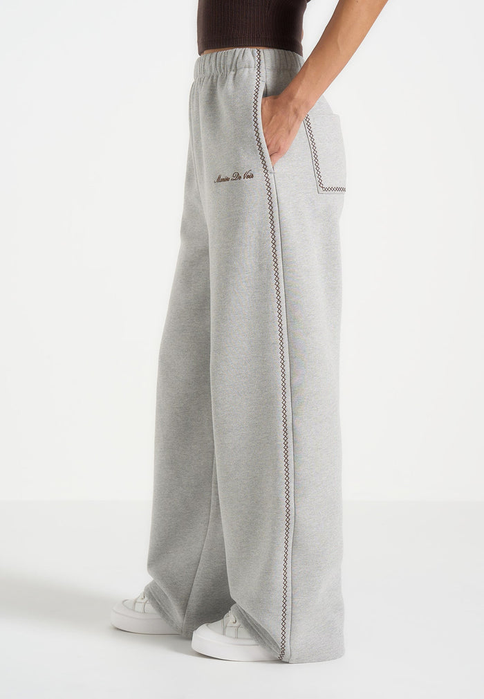 morgan-unisex-whipstitch-regular-joggers-light-grey