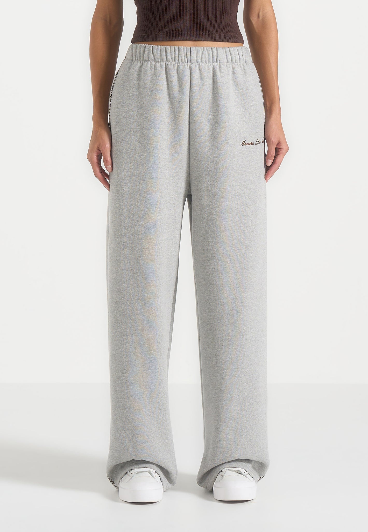 morgan-unisex-whipstitch-regular-joggers-light-grey