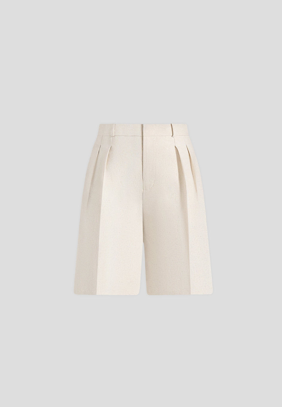 lorette-linen-twin-pleat-shorts-natural