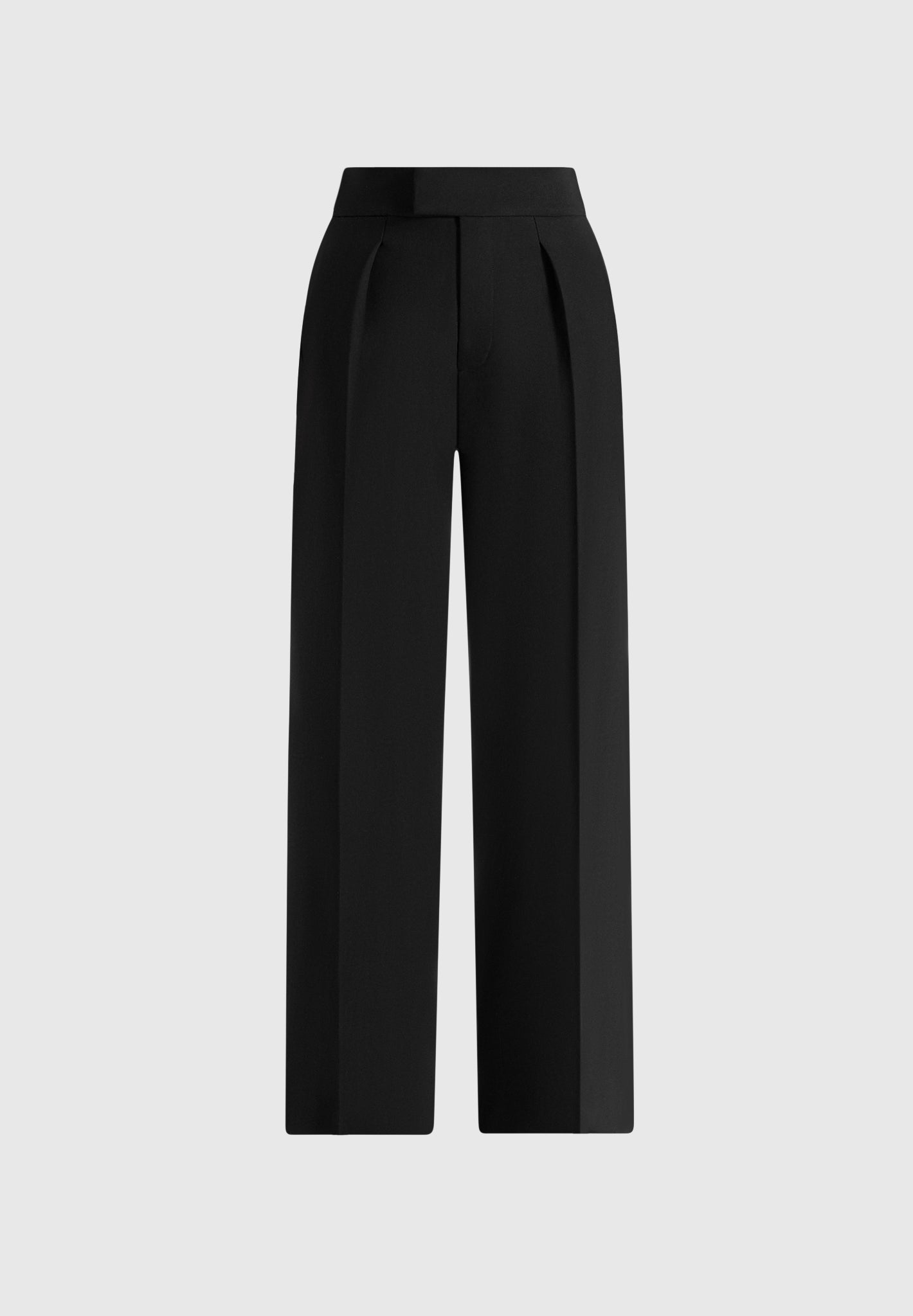 Elsa - High Waisted Tailored Pants - Black
