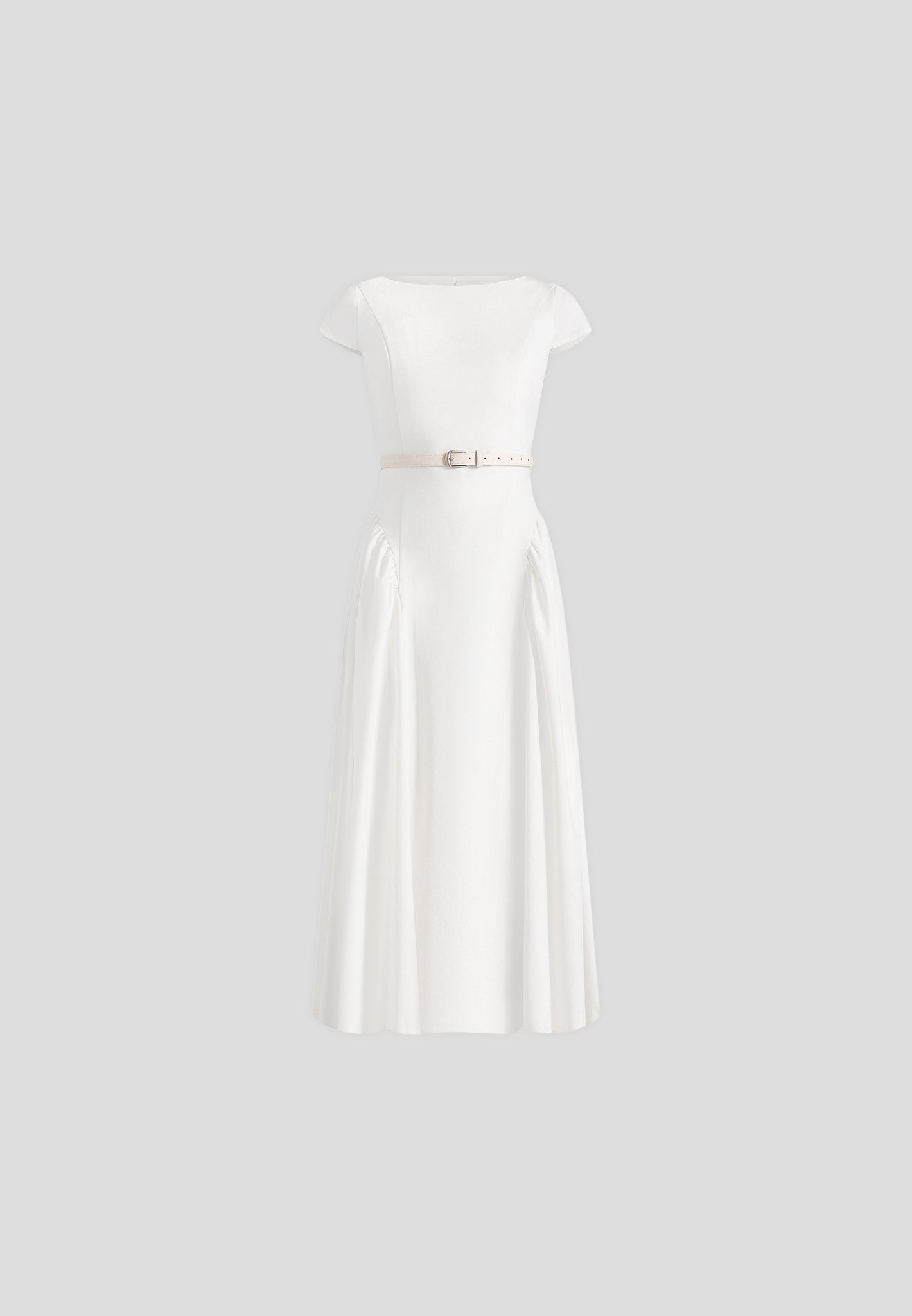 gaia-boat-neck-belted-pleated-midi-dress-white