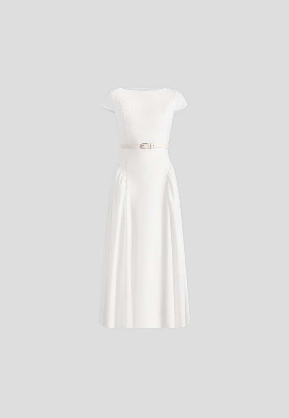 gaia-boat-neck-belted-pleated-midi-dress-white