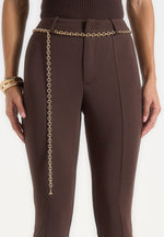 una-capri-leggings-with-chain-brown