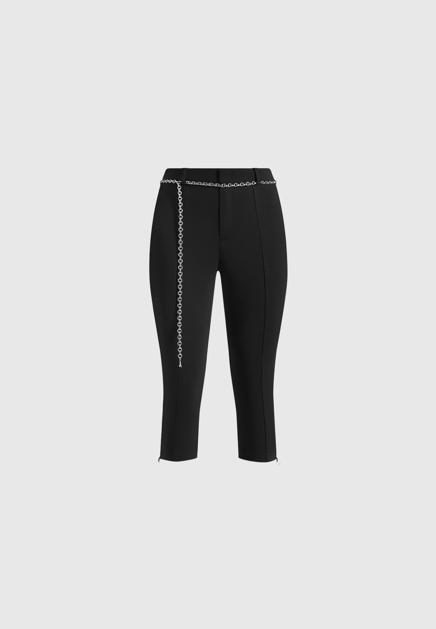 una-capri-leggings-with-chain-black