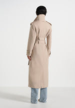 Esther - Trench Coat With Double Belt - Beige