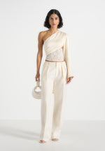 coralie-one-sleeve-satin-and-lace-wrap-top-champagne