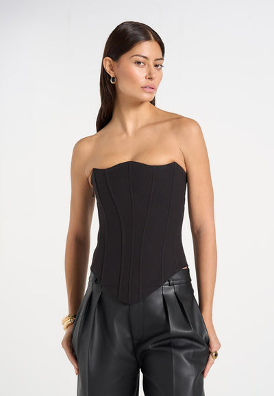 scarlett-tailored-lace-up-corset-black