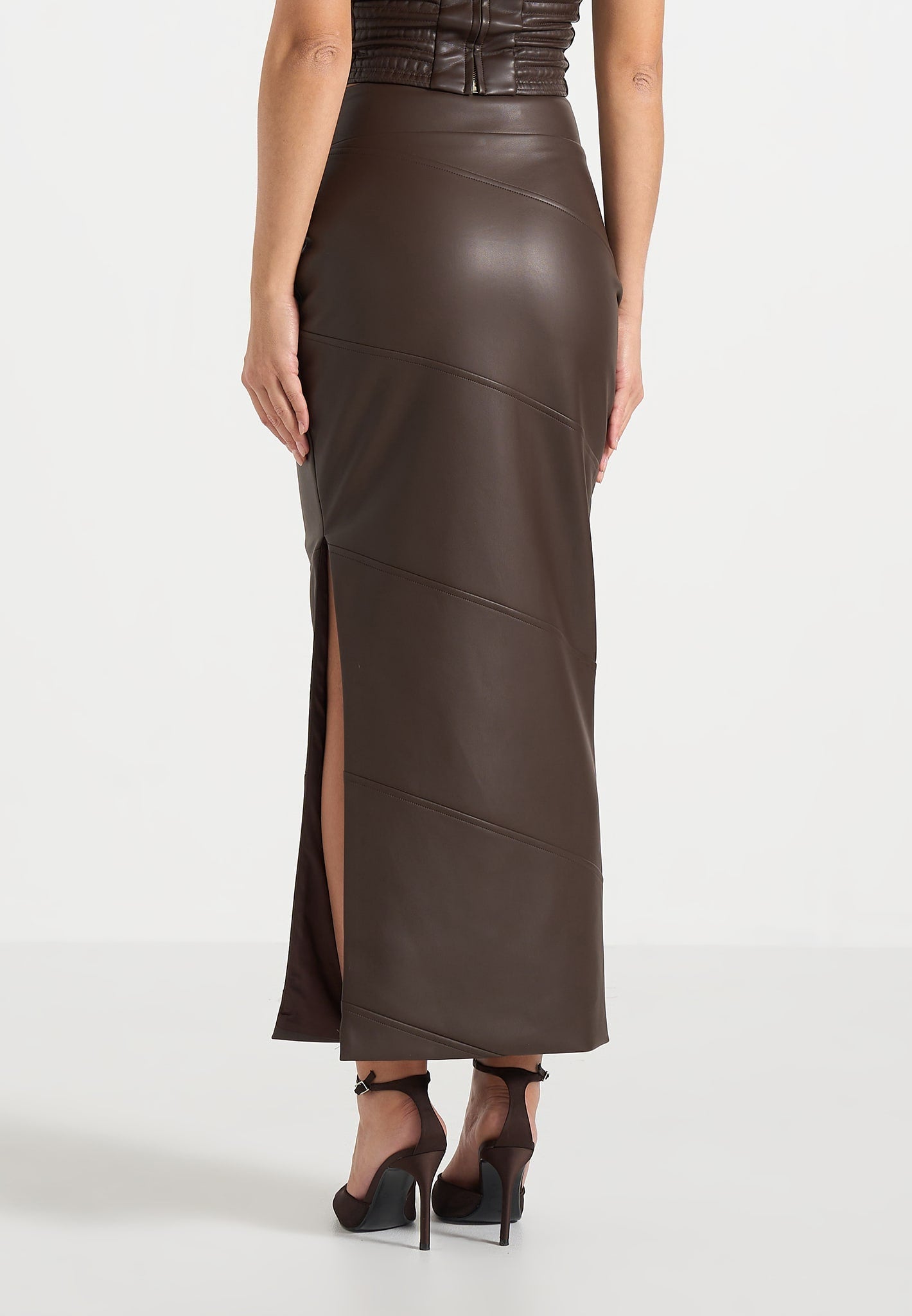daisy-leather-midaxi-skirt-brown 