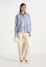 blake-unisex-whipstitch-check-shirt-blue