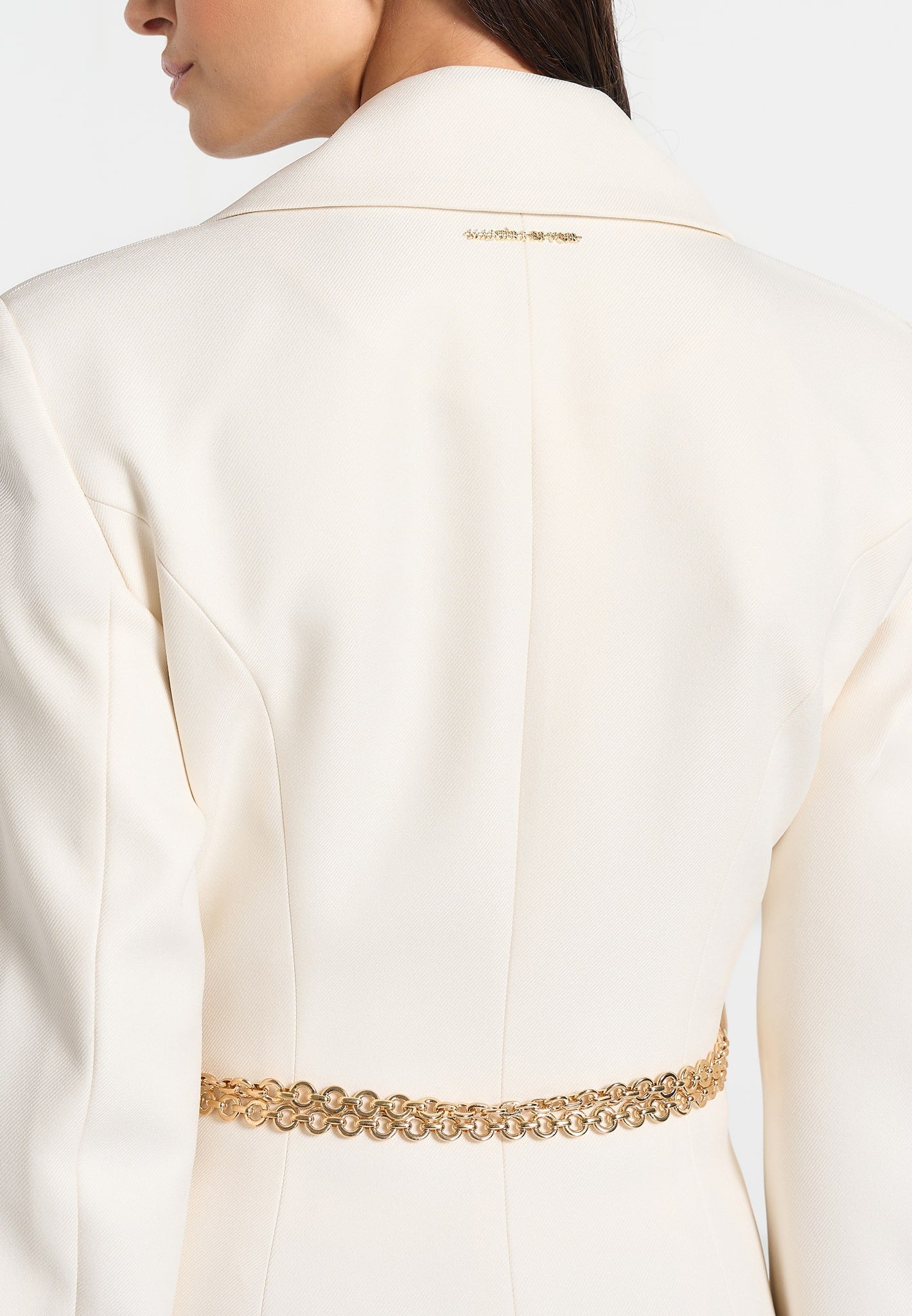 Zara - Double Breasted Blazer Dress With Chain
