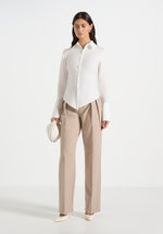 sonia-tailored-cotton-cinch-shirt-off-white