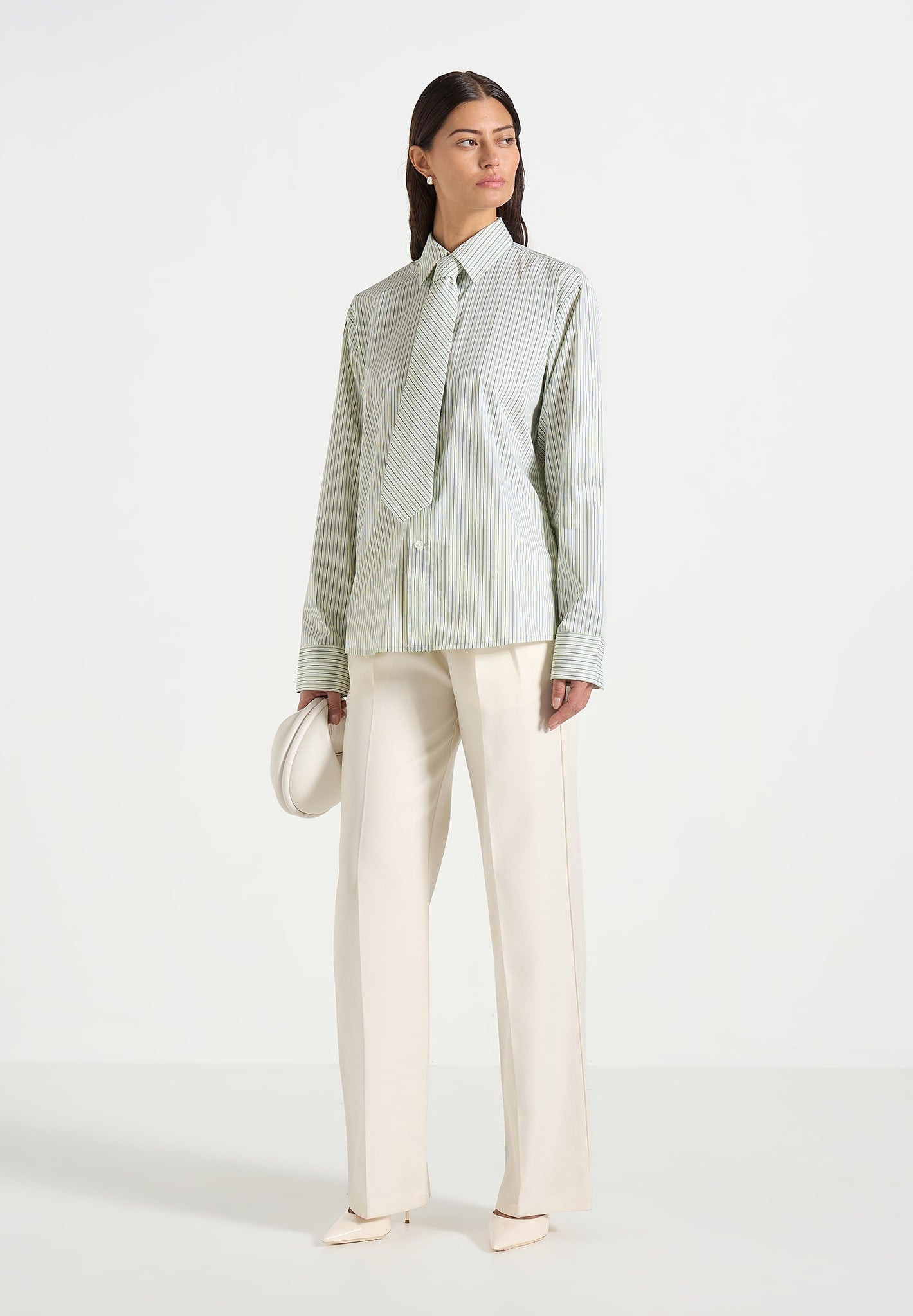 dylan-unisex-pinstripe-long-sleeve-shirt-with-detachable-tie-sage