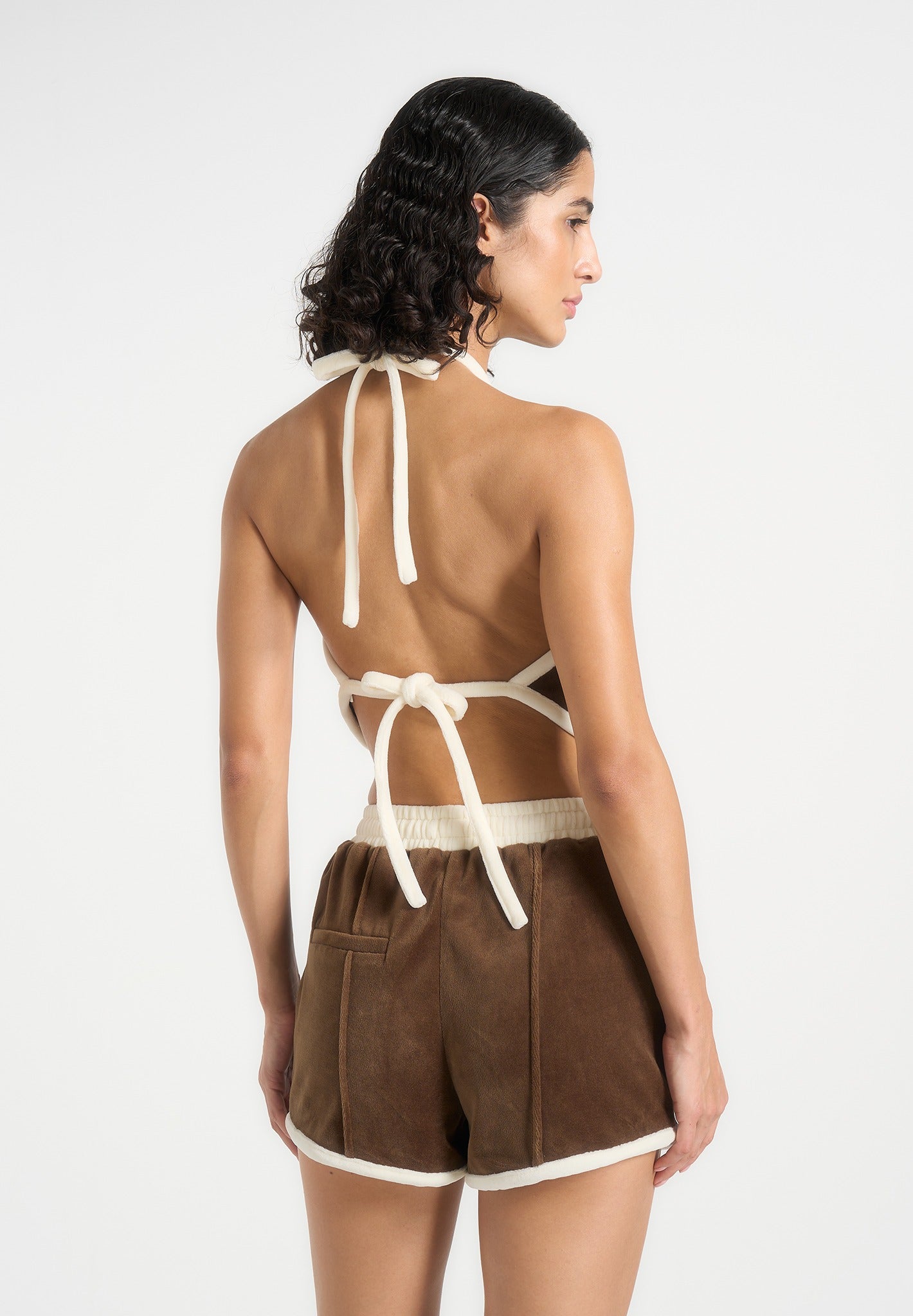 malena-velour-halter-top-brown