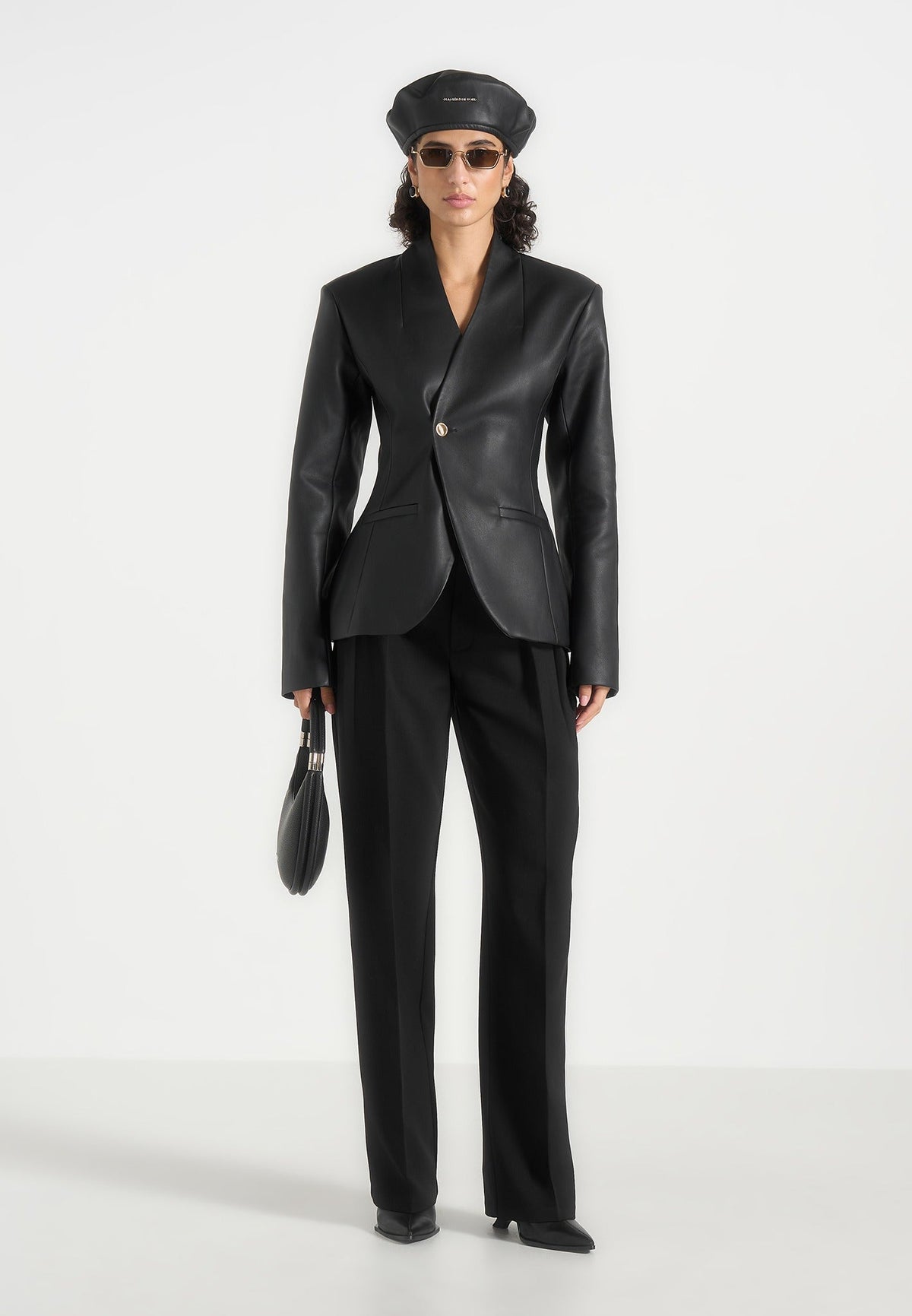 ina-leather-cinched-waist-kimono-blazer