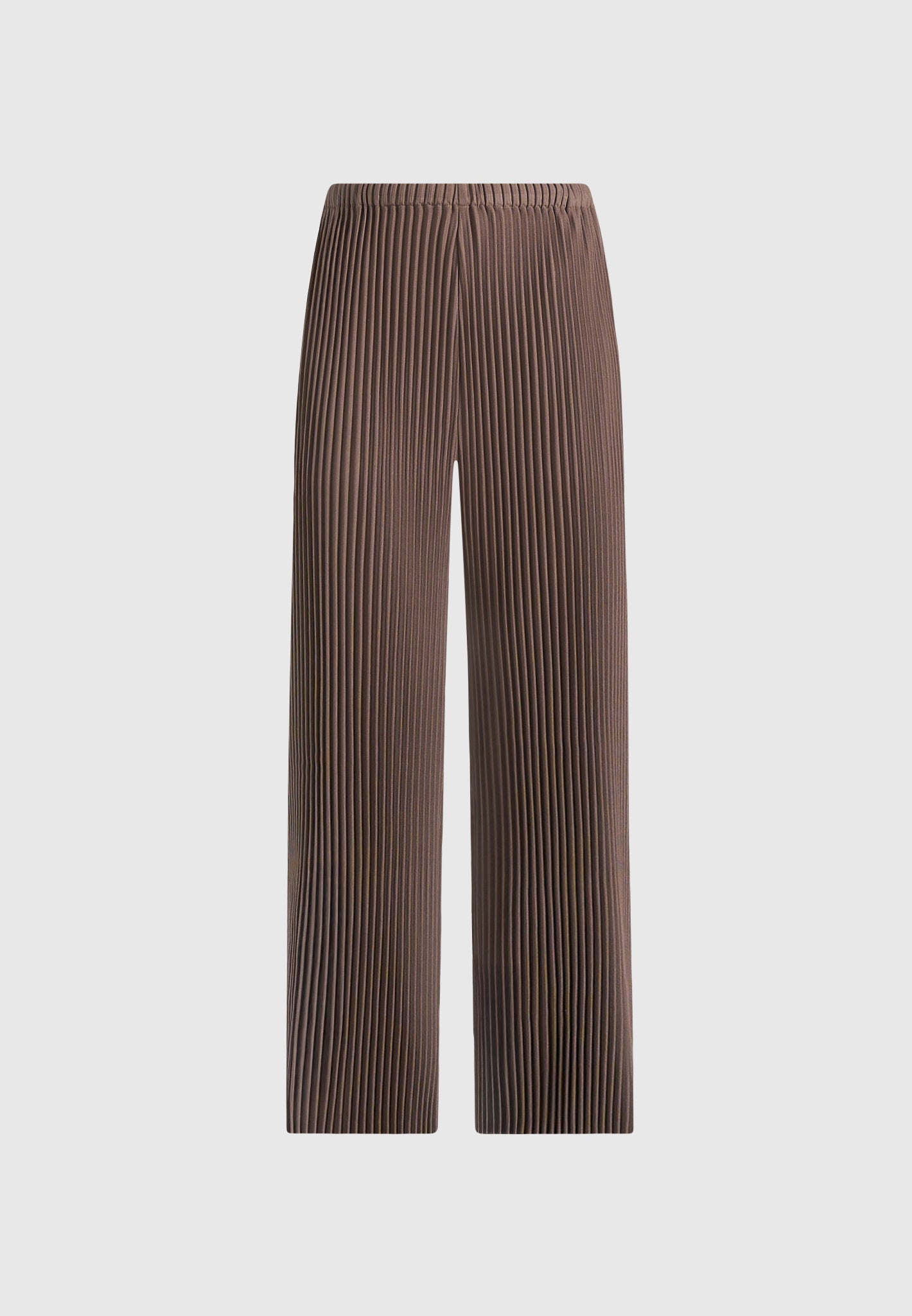 Lila - Pleated Wide-Leg Pants - Brown