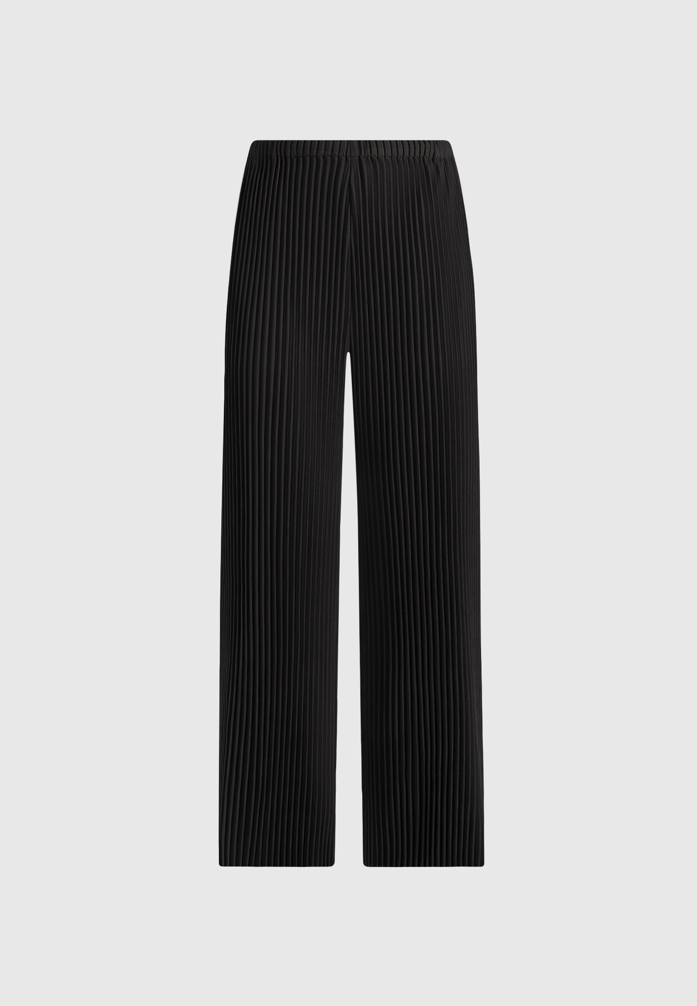 Lila - Pleated Wide-Leg Pants - Black