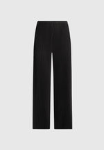 Lila - Pleated Wide-Leg Pants - Black